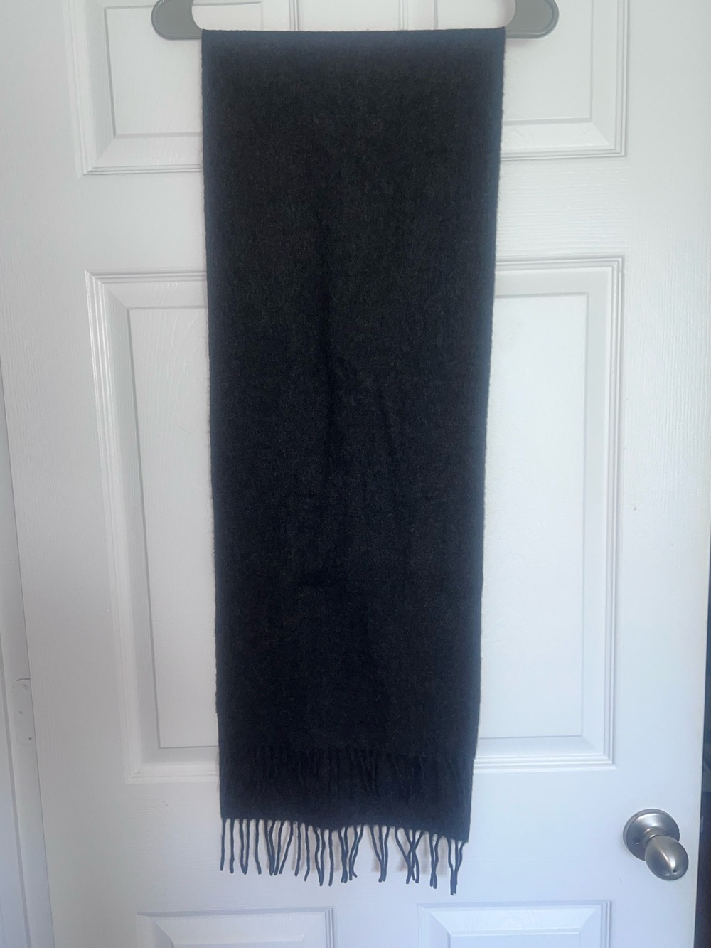 J. Crew Black Fringe Men's Scarf